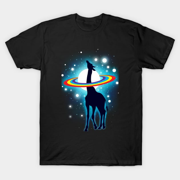 Giraffe Space T-Shirt by AVEandLIA